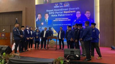 Rakorda DPD Partai Nasdem Kota Pekanbaru Berjalan dengan Lancar