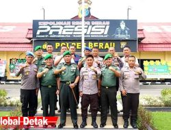 Tingkatkan Sinergitas TNI-Polri di Perbatasan, Danrem 091/ASN Kunjungi Polres Berau